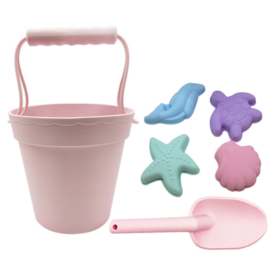 Praia Toy Sandbox Set Bucket Set do silicone do verão das crianças