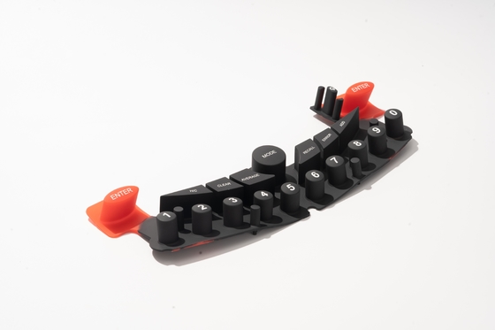 Chaves de máquina grandes condutoras personalizadas de borracha de silicone