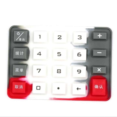 Chave de borracha de silicone de superfície fosca/brilhante com espessura personalizada para produtos