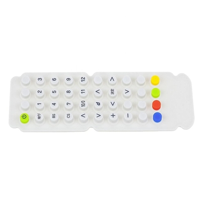 teclado de borracha de silicone industrial com luz LED opcional