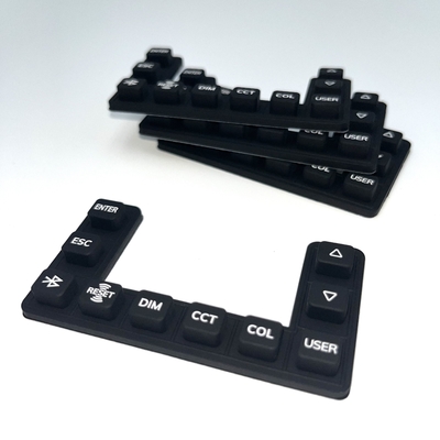 teclado de borracha de silicone com luz de fundo logotipo personalizado