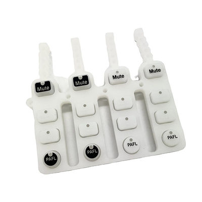 Espray de molde personalizado sentir óleo teclas de silicone teclado de borracha