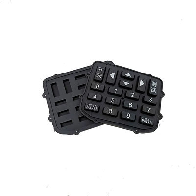 teclado de borracha de silicone personalizado com botões impressos, botões de controle remoto de TV