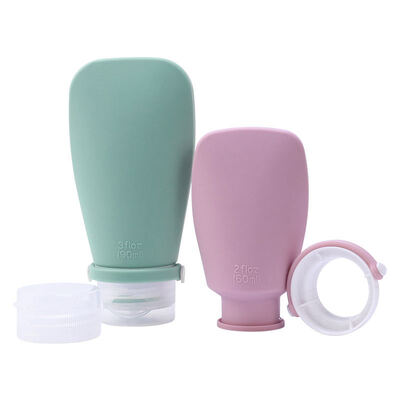 Shampoo de silicone portátil e gel de chuveiro com logotipo personalizável