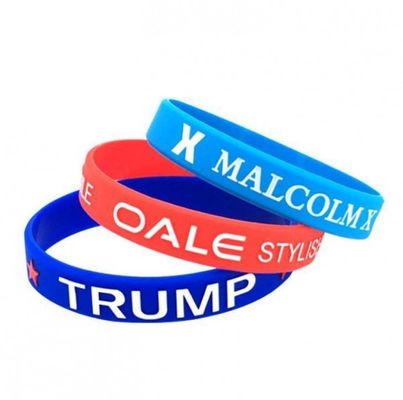 O elástico de Debossed, personaliza todos os tipos de braceletes do silicone, de punhos e de outros ofícios do silicone