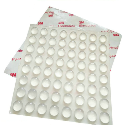 Almofada feita sob encomenda transparente autoadesiva do pé da borracha de silicone