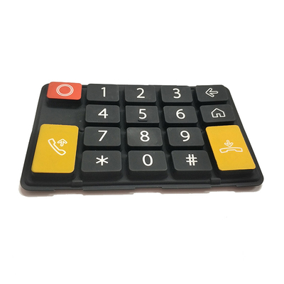 O costume selou inteiramente o teclado numérico da borracha de silicone para o protetor da entrada