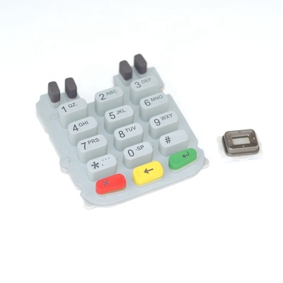 Teclado da máquina da posição da borracha de silicone para Verifone